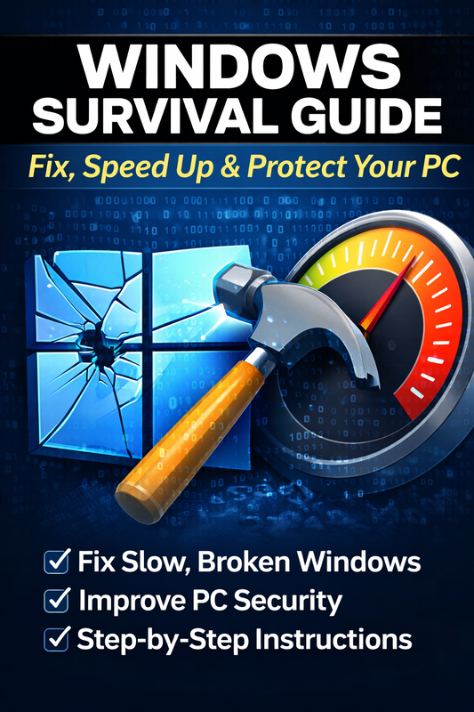 The Windows Survival Guide – Fix, Speed Up & Secure Your PC (Step-by-Step)