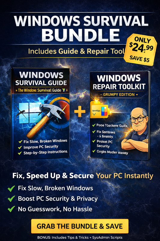 Windows Survival Bundle (Fix, Speed Up & Secure Your PC FAST)